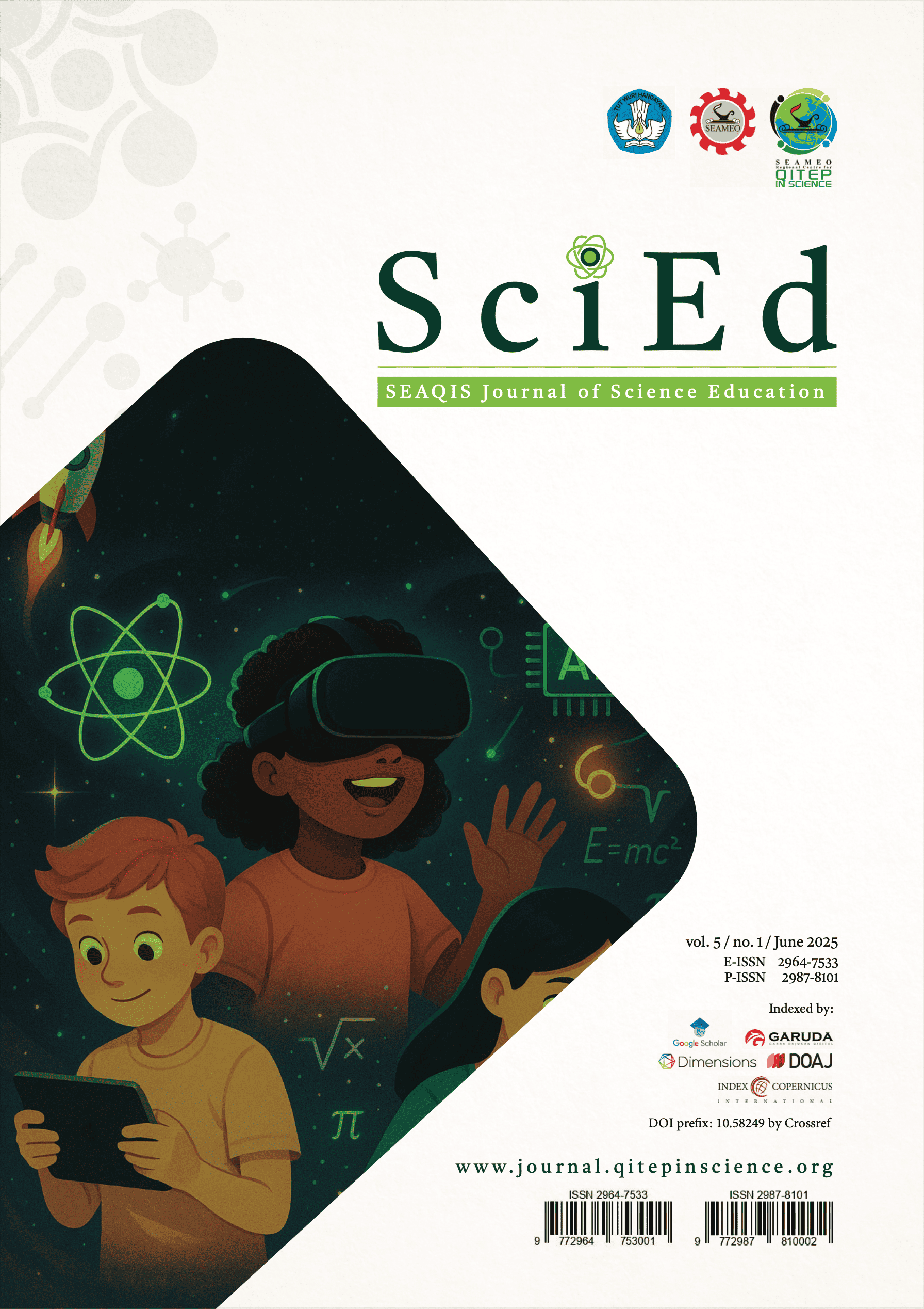 					View Vol. 5 No. 01 (2025): SEAQIS Journal of Science Education
				