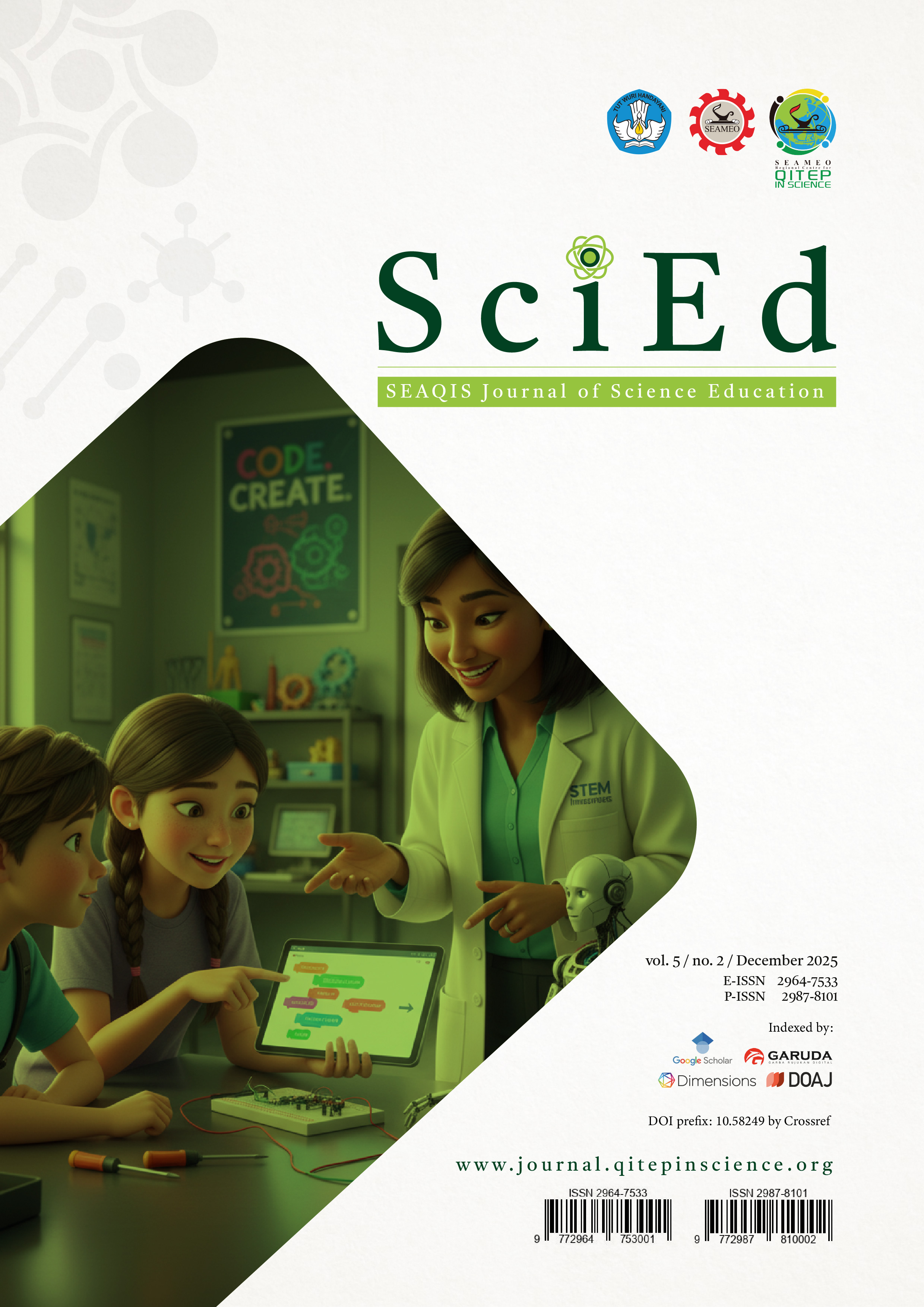 					View Vol. 5 No. 02 (2025): SEAQIS Journal of Science Education
				