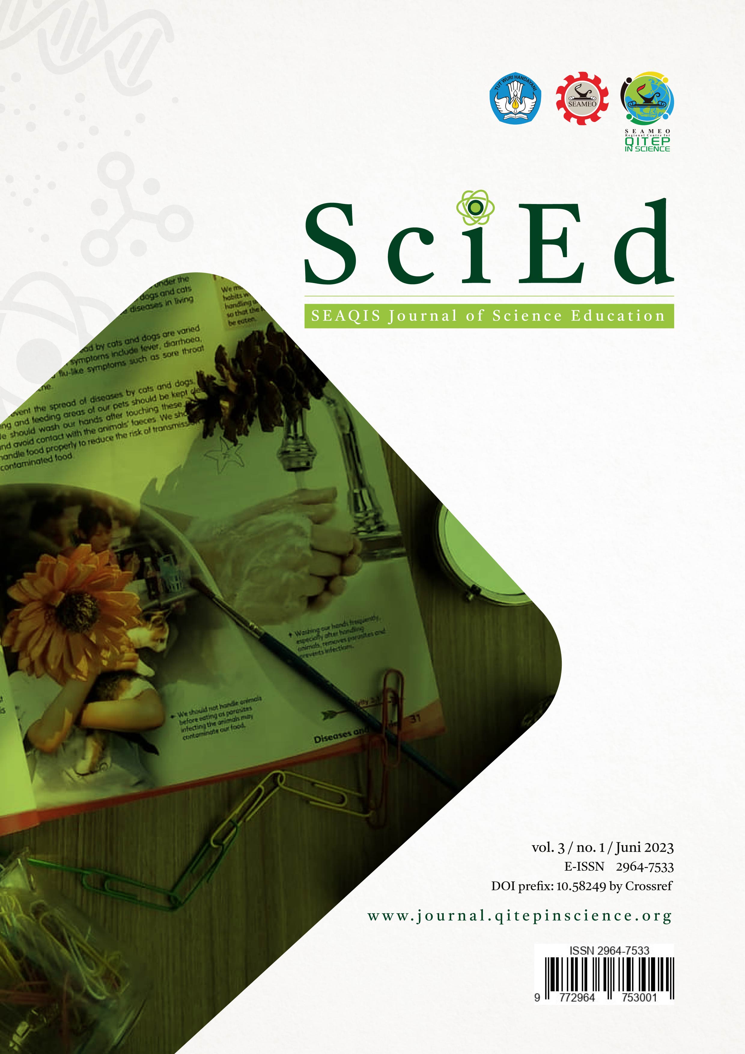 					View Vol. 3 No. 01 (2023): SEAQIS Journal of Science Education
				