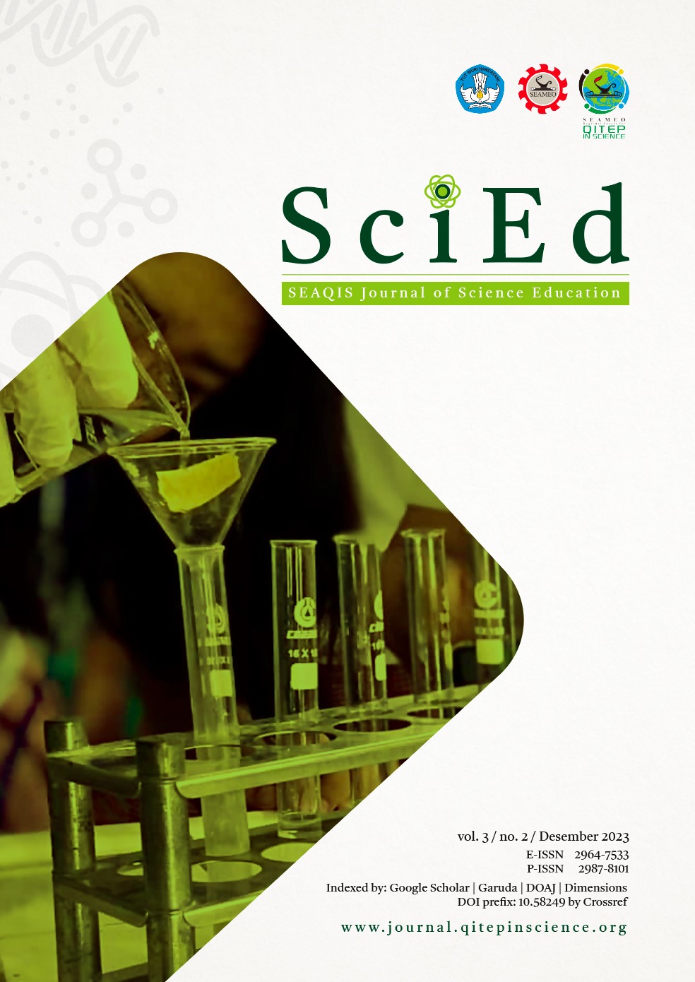 					View Vol. 3 No. 02 (2023): SEAQIS Journal of Science Education
				